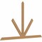 Ekena Millwork Saratoga Timber Gable Bracket, Western Red Cedar, 84"W x 53"H x 1 1/2"D x 3 1/2"F, 15/12 Pitch GBW084X53X0204SAR00SWR - alternate 5